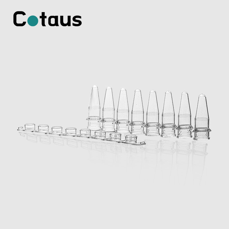 0.2ml PCR Transparent 8-Strip Tubes